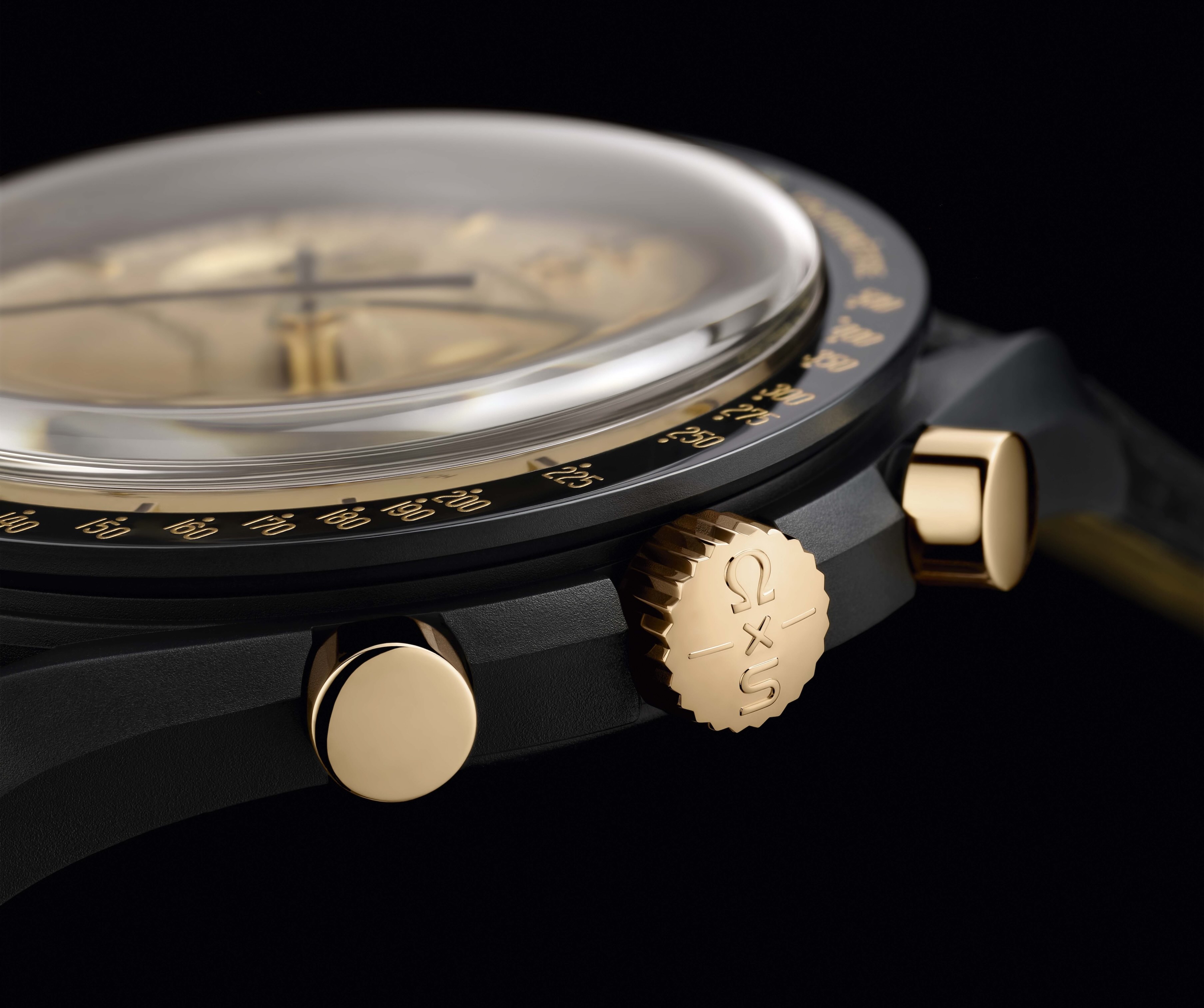 The MoonSwatch is getting a big upgrade in 18K Moonshine Gold