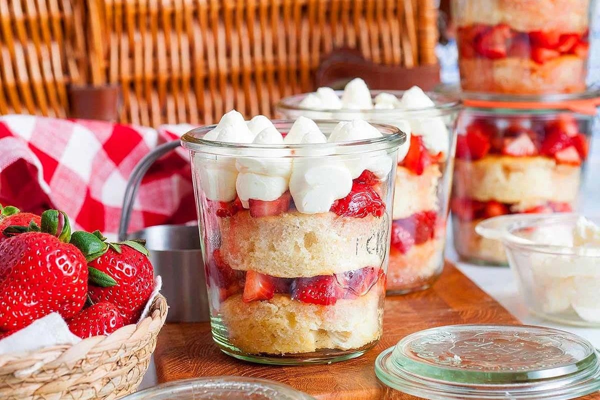 Strawberry Shortcake in a Jar.