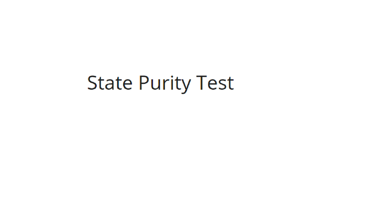 What is State Purity Test XH