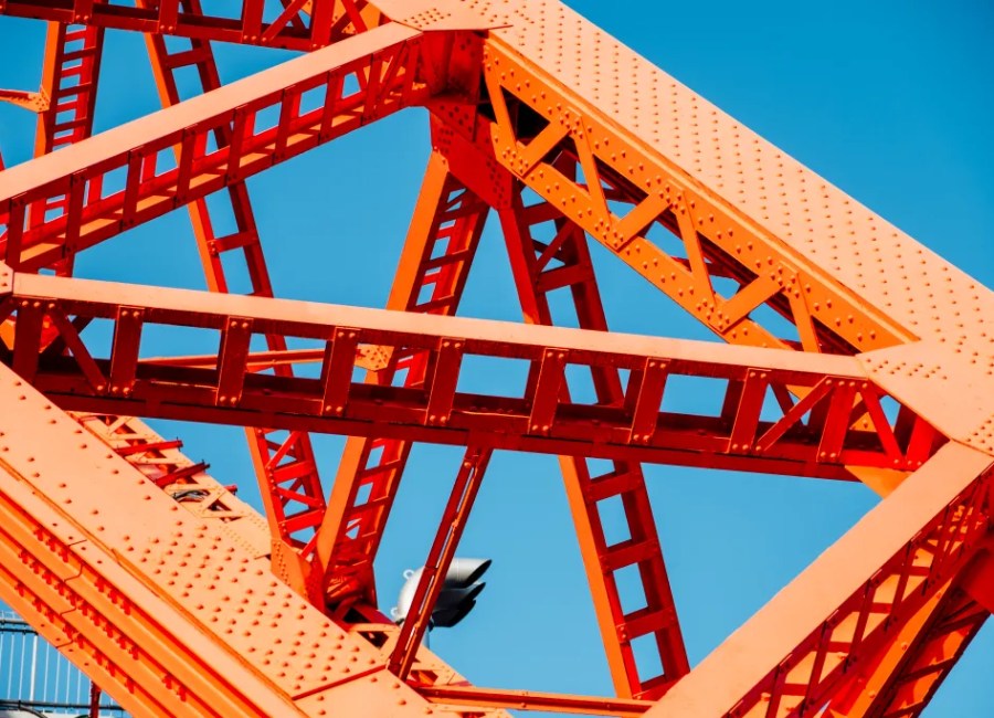 Steel structural members and bolted connections