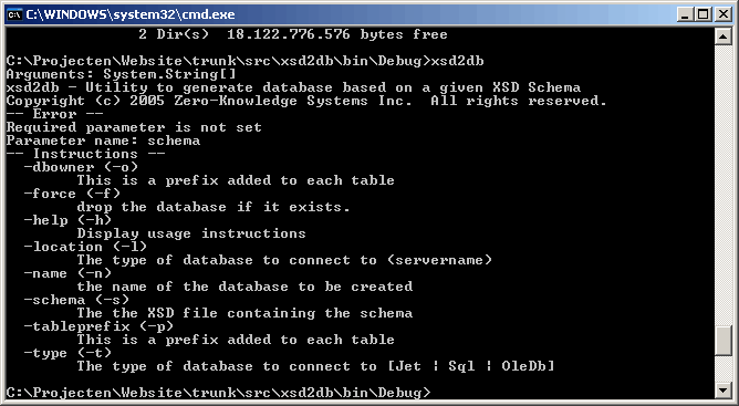 XSD2DB a tool to help to create datatable | Jeremy Ronk