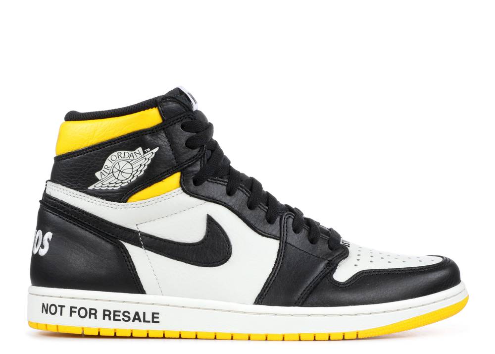JORDAN RETRO 1 HIGH "NOT FOR RESALE - YELLOW"