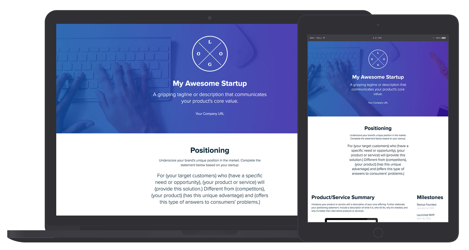 One Pager Template And Examples Xtensio