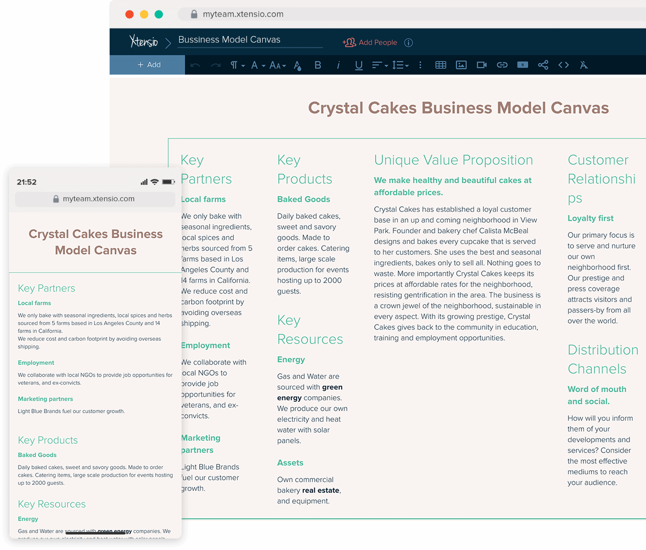 How To Create A Business Model Canvas Free Templates Xtensio