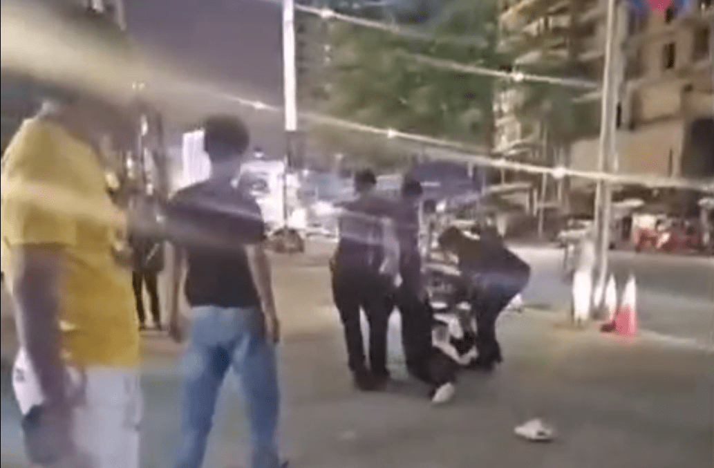 中国人在柬埔寨亚多利赌场逃跑未果，街头遭保安暴力拖拽殴打