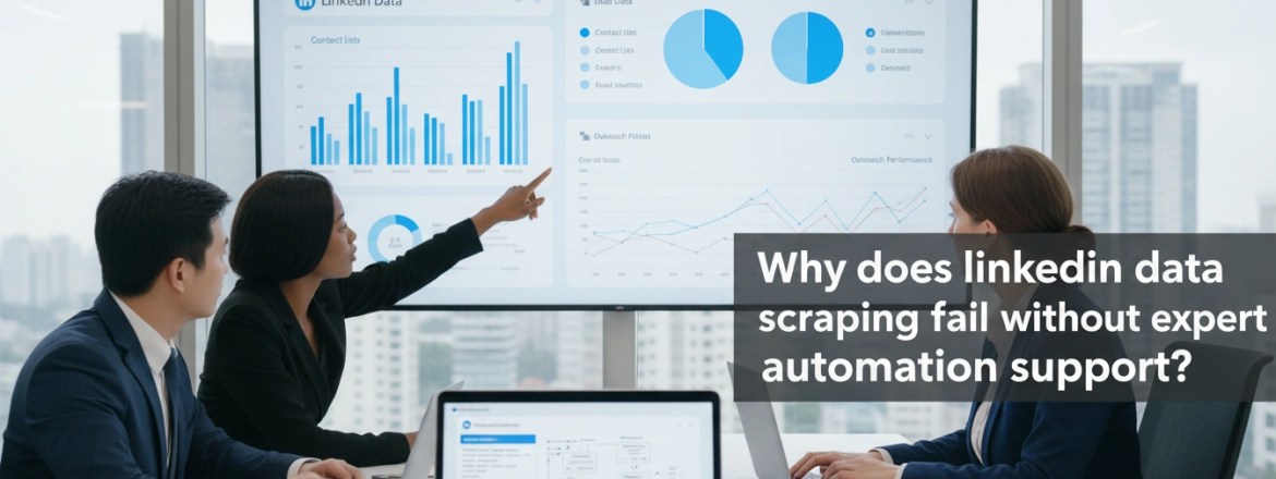 Why does linkedin data scraping fail without expert automation support