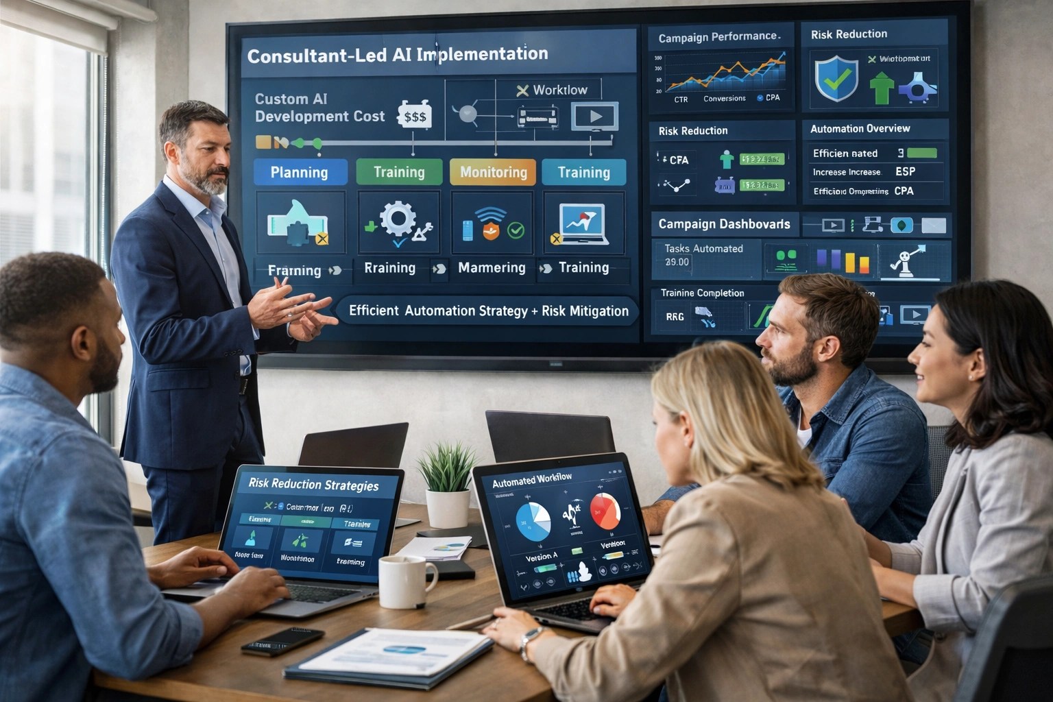Consultant-Led Custom AI Solutions for Automation That Reduce Risk