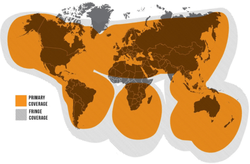 Smartone C Vessel Tracker Globalstar Satellite Foot Print