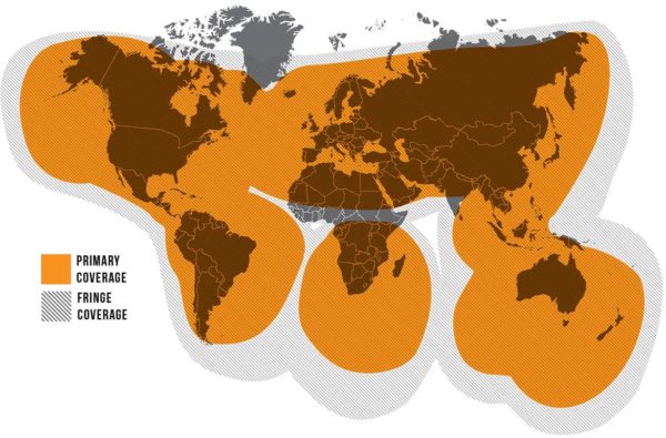 Smartone C Vessel Tracker Globalstar Satellite Foot Print