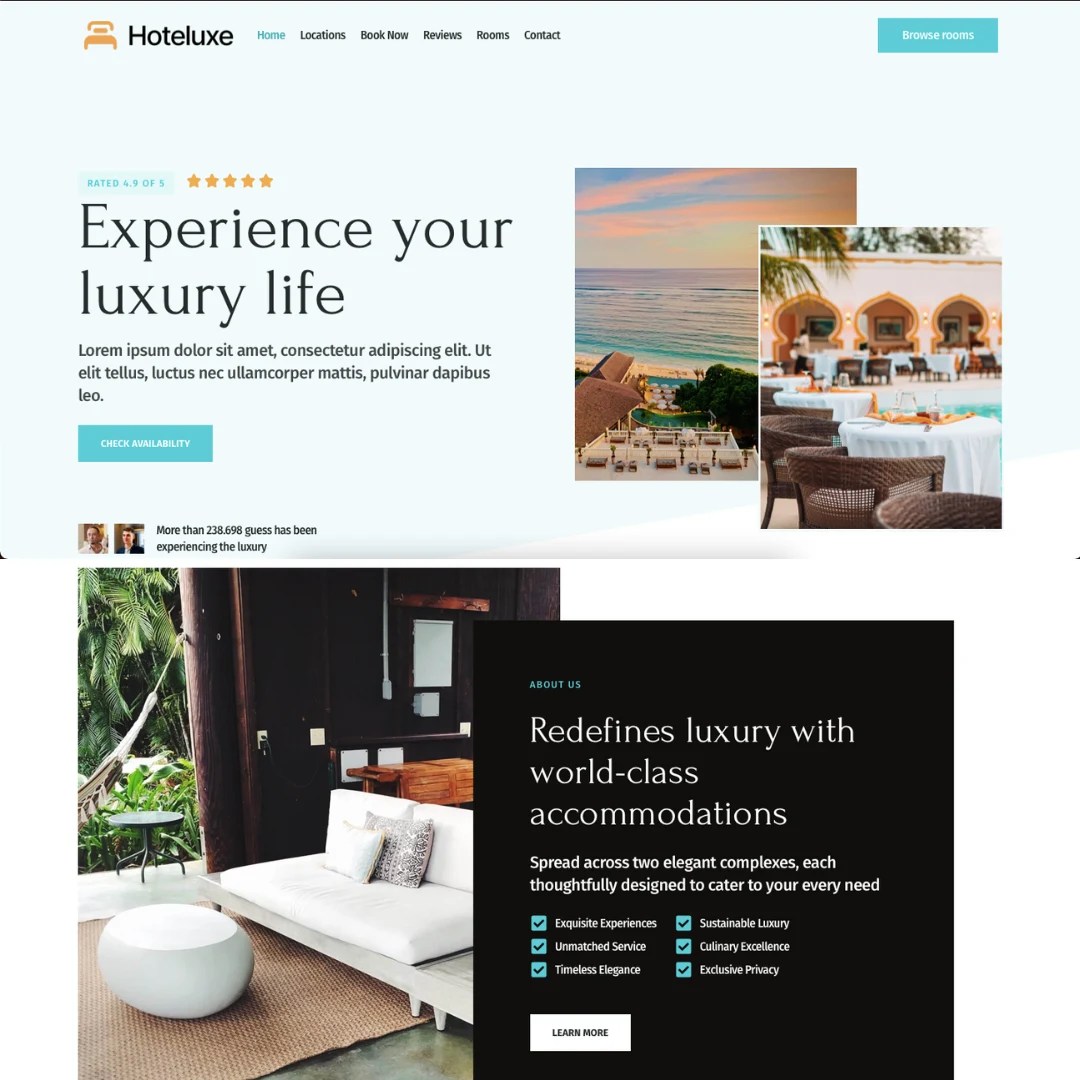 Web Design - Hotel Booking