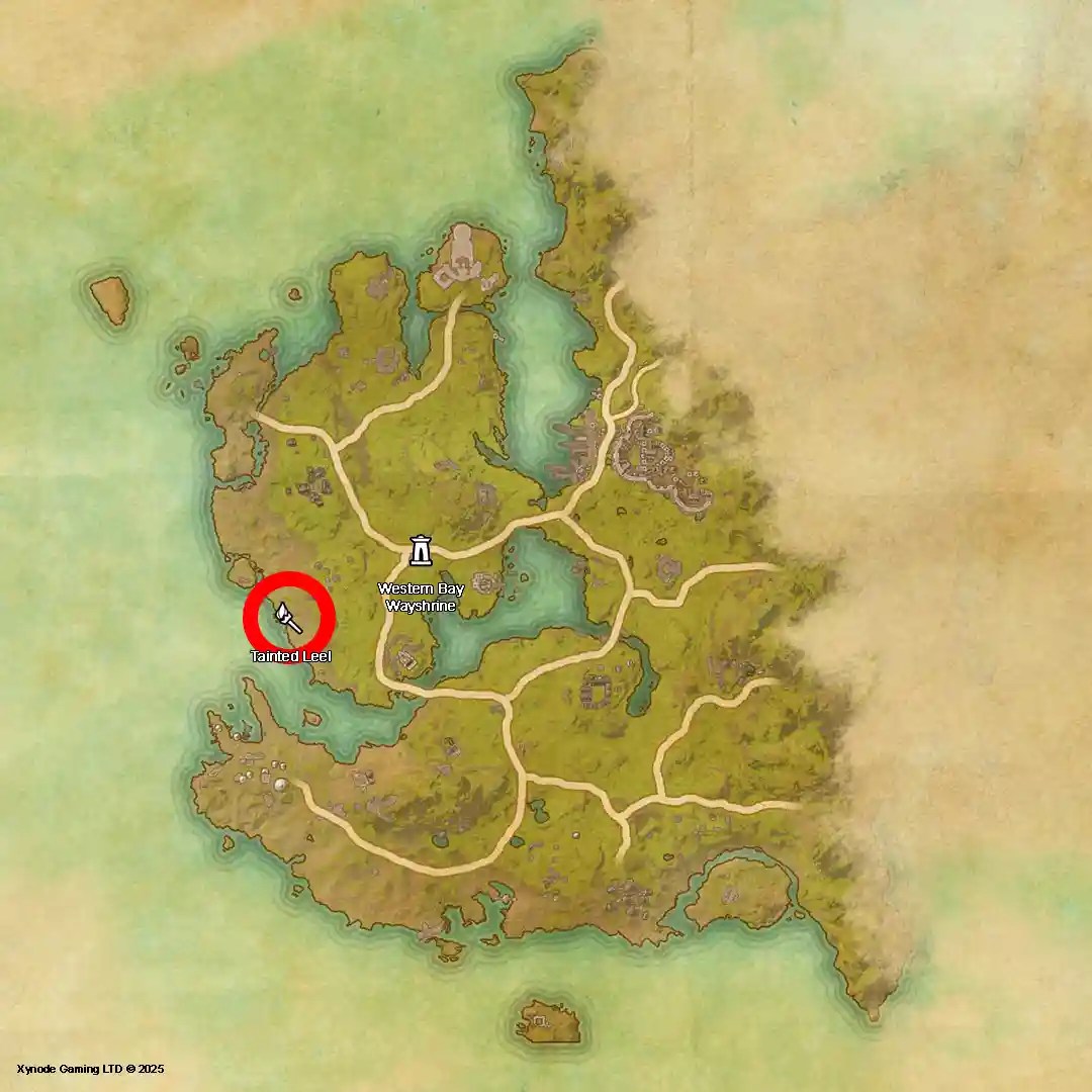 ESO Location Map Tainted Leel Delve, Solstice
