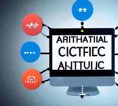 Ai generated image using deep.ai using the phrase "artificial intelligent computing future"