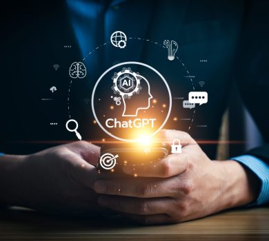 Chatgpt Chat with AI or Artificial Intelligence technology, business use AI smart technology by inputting, deep learning Neural networks to understand, respond to user inputs. future technology