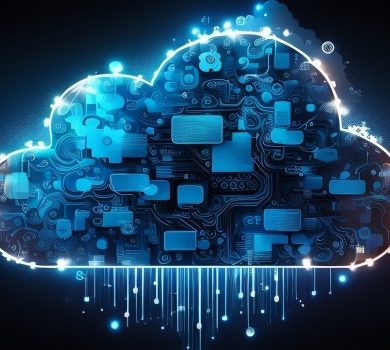 Cloud Computing Creative Illustration. 8K, Technology Background