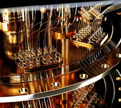 quantum computer closeup