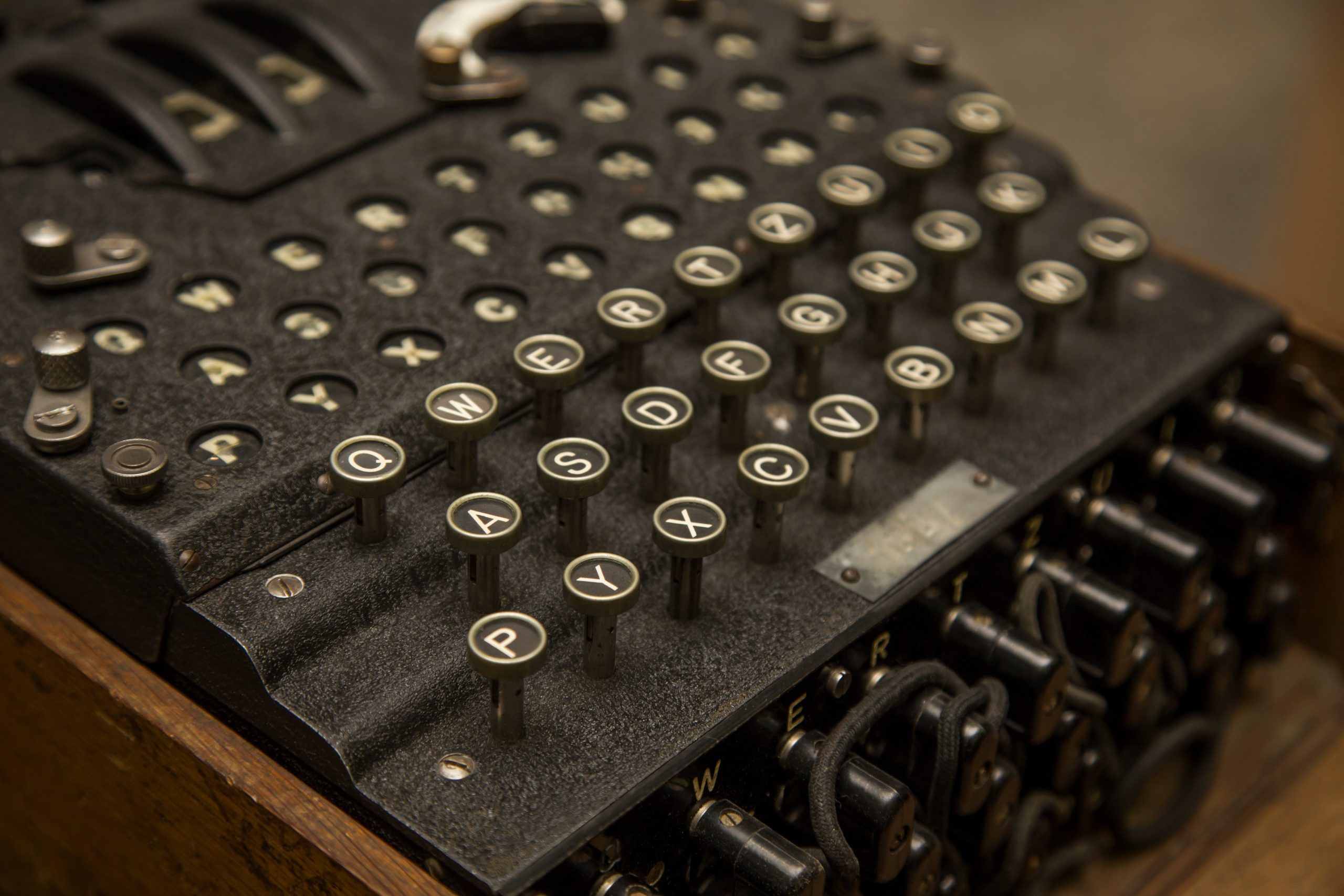 Enigma, the German cipher machine created for sending messages