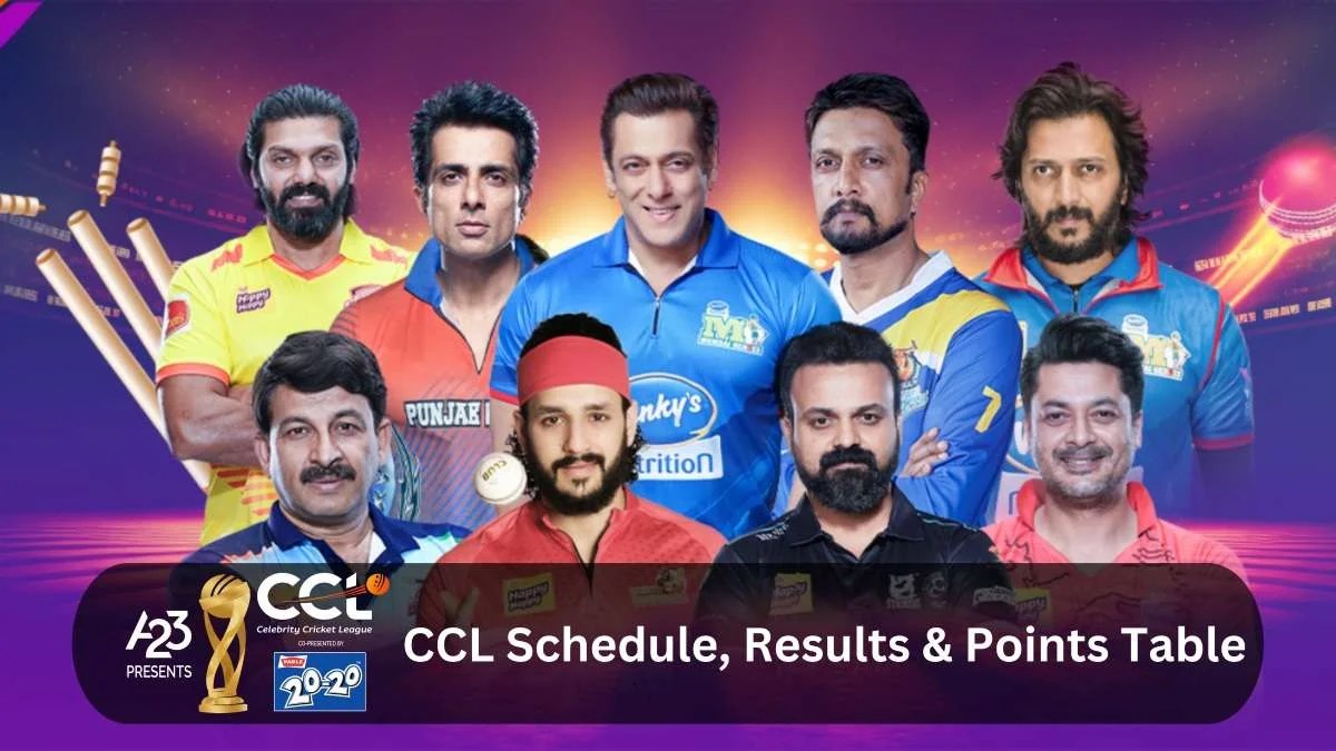 Celebrity Cricket League (CCL) 2024: Schedule, Teams, Captains, Team Owners, Format, Fixtures, Where to Watch, Points Table