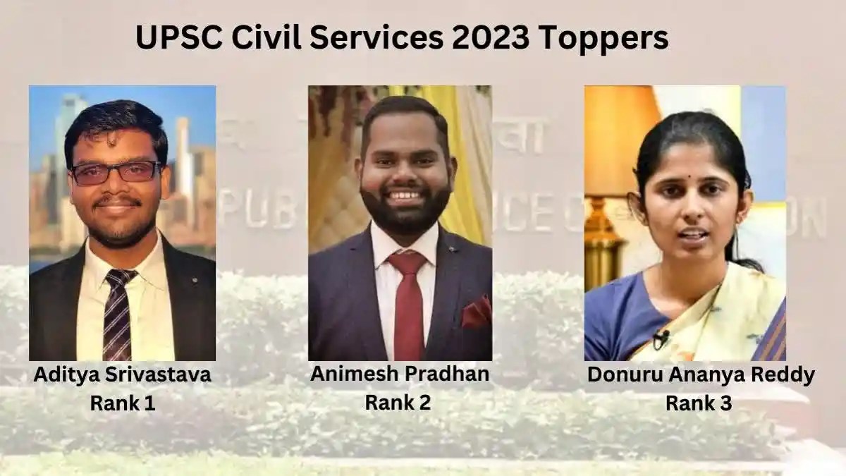 UPSC CSE 2023 Toppers List