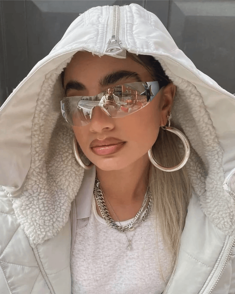 Clear Y2K Sunglasses - Y2K Wave