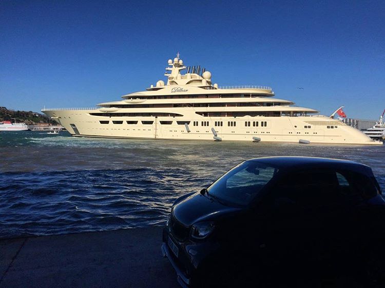 For more than 20 years, cosmos yachting has offered charter yacht services in some of the most beautiful destinations in the world, including. Dilbar Spotted In Barcelona Yacht Harbour