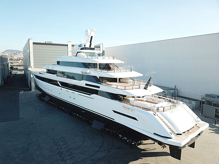 Palumbo Superyachts Roll Out New 80m Dragon At Their Ancona Facility