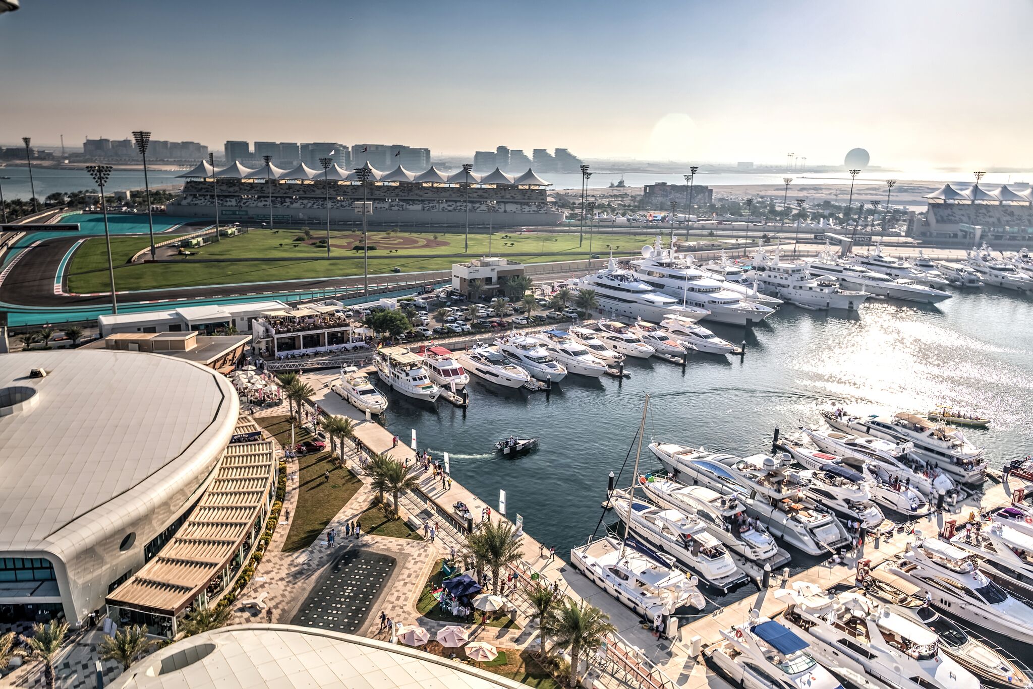 Yas Marina Prepares For Formula 1 Grand Prix Yacht Harbour