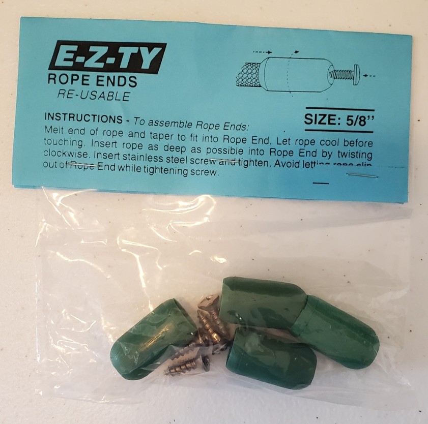 EZ-TY Rope Ends 5/8" Green