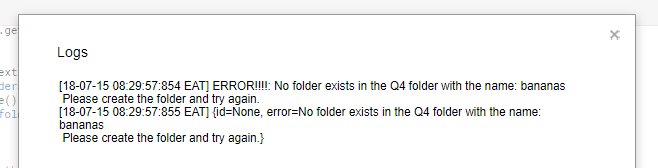 No folder with name in child directories. 