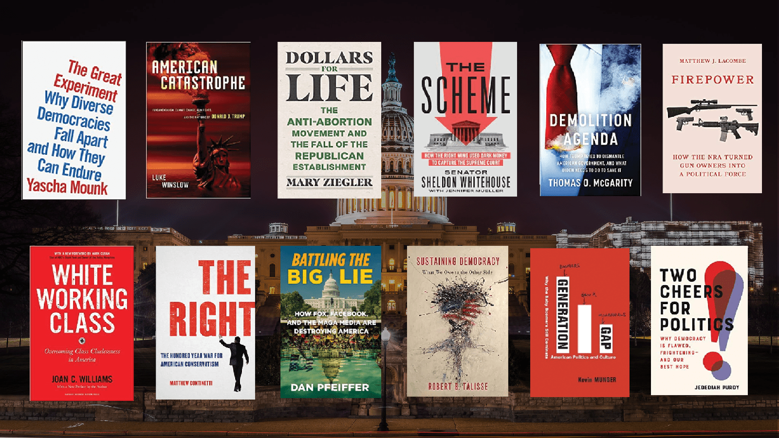 12 books about America’s divisive politics – and implications for climate action
