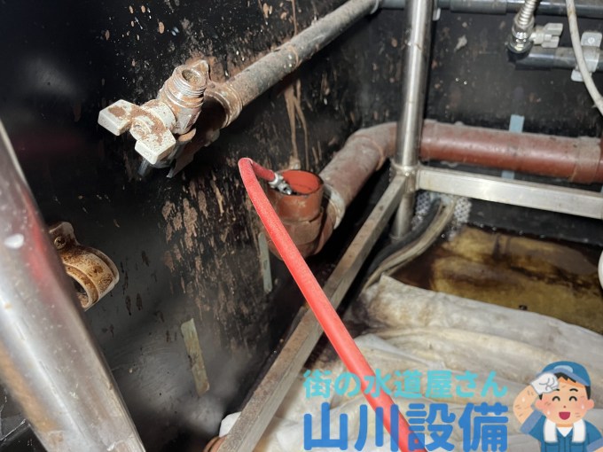 池田市石橋で通管作業は山川設備にお任せ下さい。