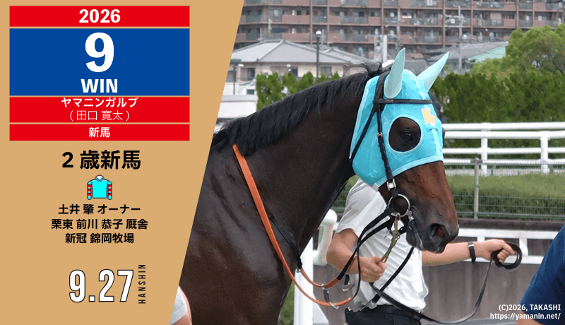 2026年9勝目・ヤマニンガルブ
