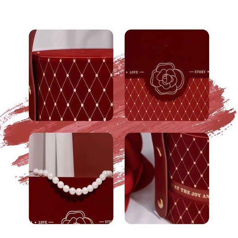 Camellia Series Paper Flip-Top Gift Box Event Festival Gift Packaging Box