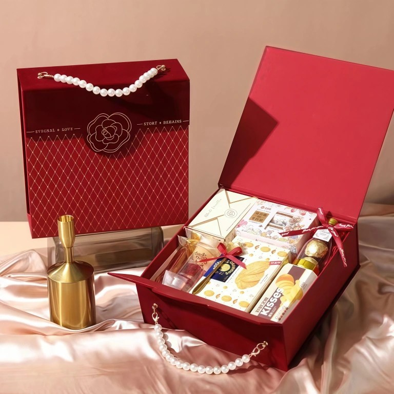 Camellia Series Paper Flip-Top Gift Box Event Festival Gift Packaging Box