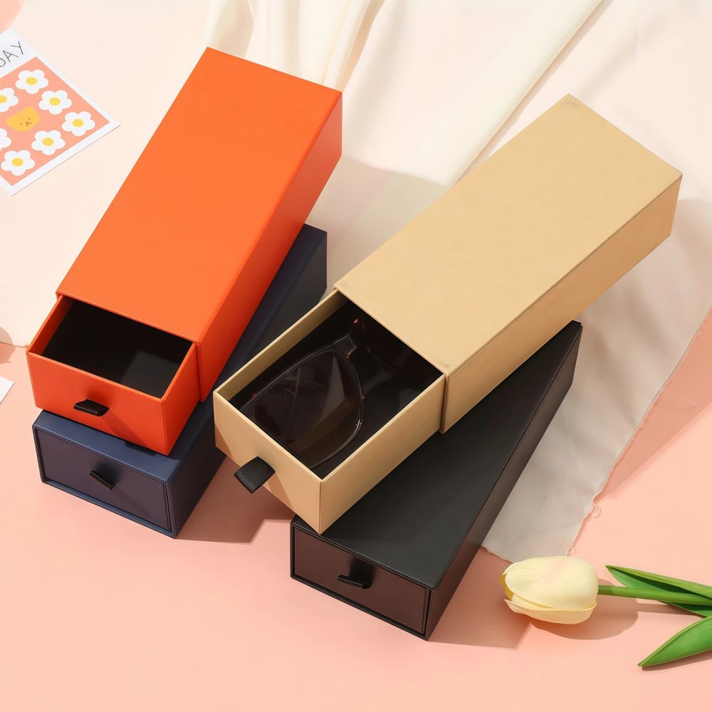 Custom Multi-Color Rectangle Shape Drawer Gift Box