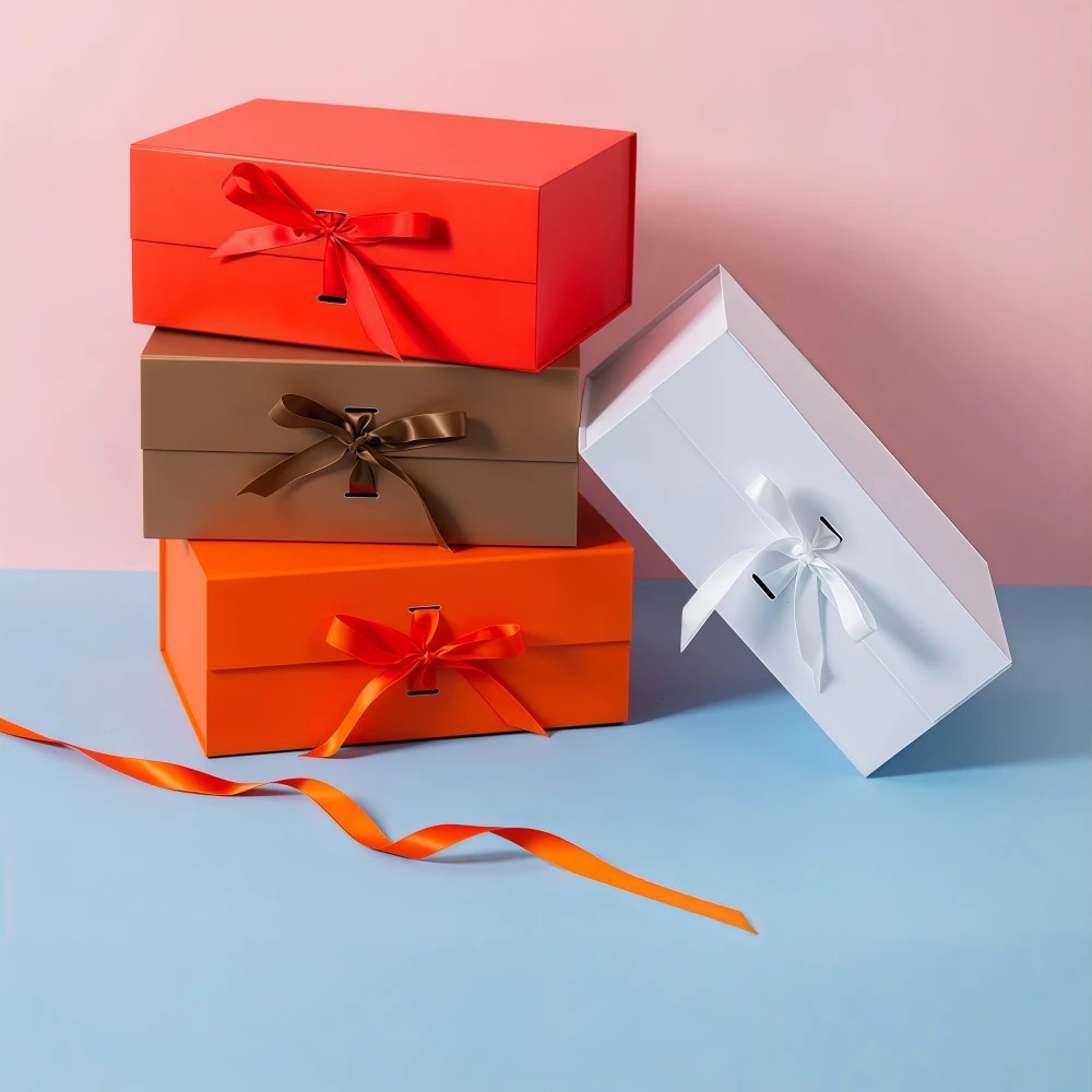 Custom Foldable Gift Box in Various Colors and Sizes Gift Packaging