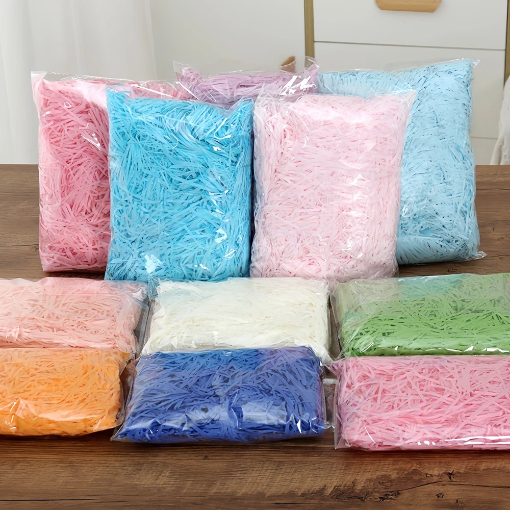 Customized Color Raffia Paper, Gift Box Jewelry Box Filler