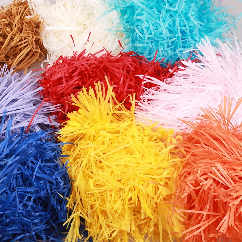Customized Color Raffia Paper, Gift Box Jewelry Box Filler