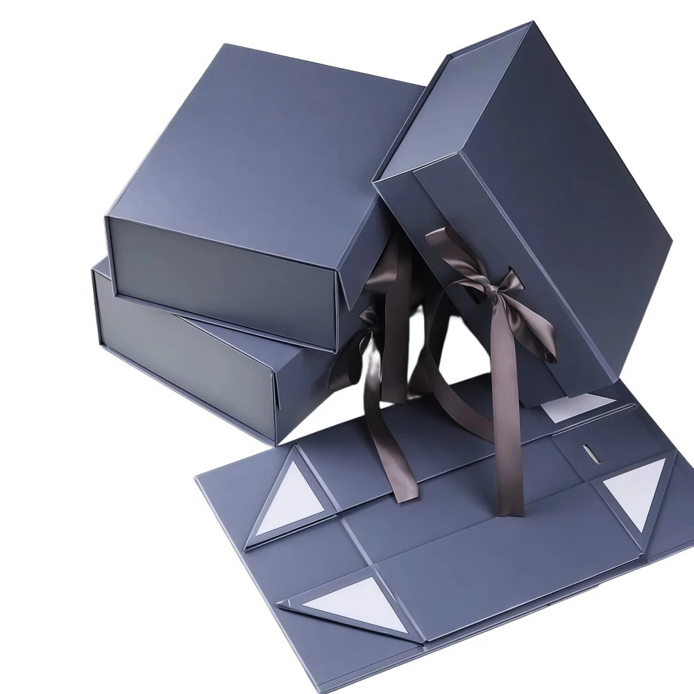 Custom Foldable Gift Box with Matching Gift Bag