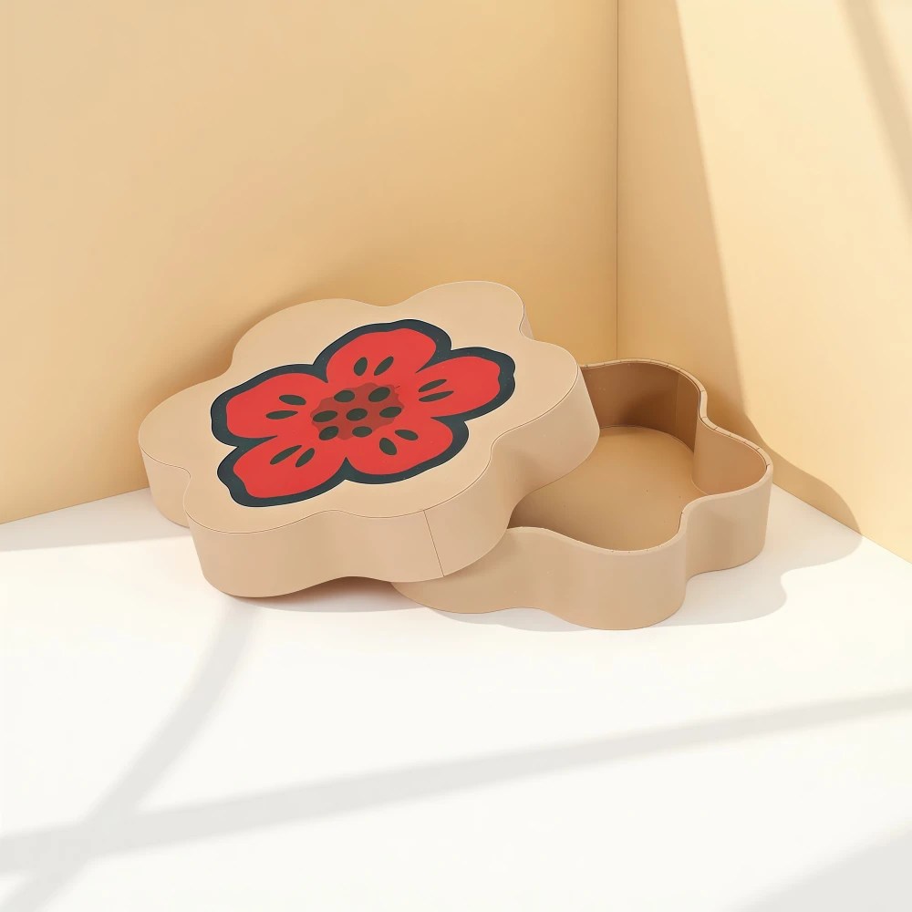 Custom Flower Shape Unique Shape Gift Box