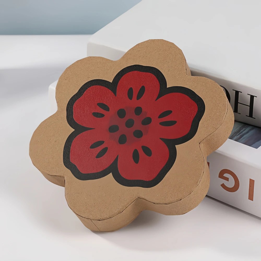 Custom Flower Shape Unique Shape Gift Box