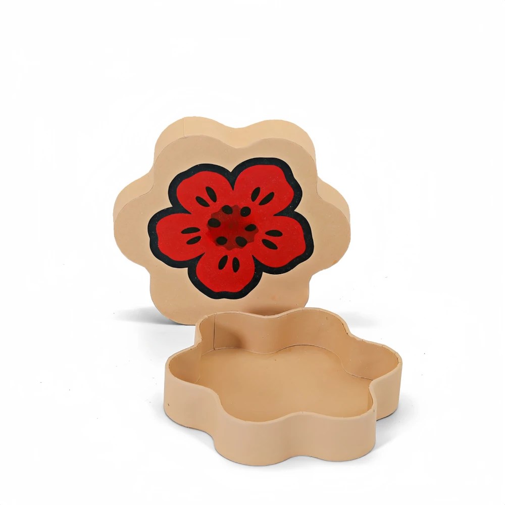 Custom Flower Shape Unique Shape Gift Box