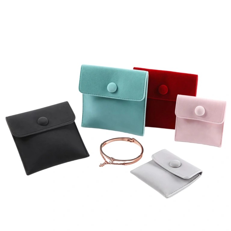 Customized Colour & Size Velet Jewelry Pouch