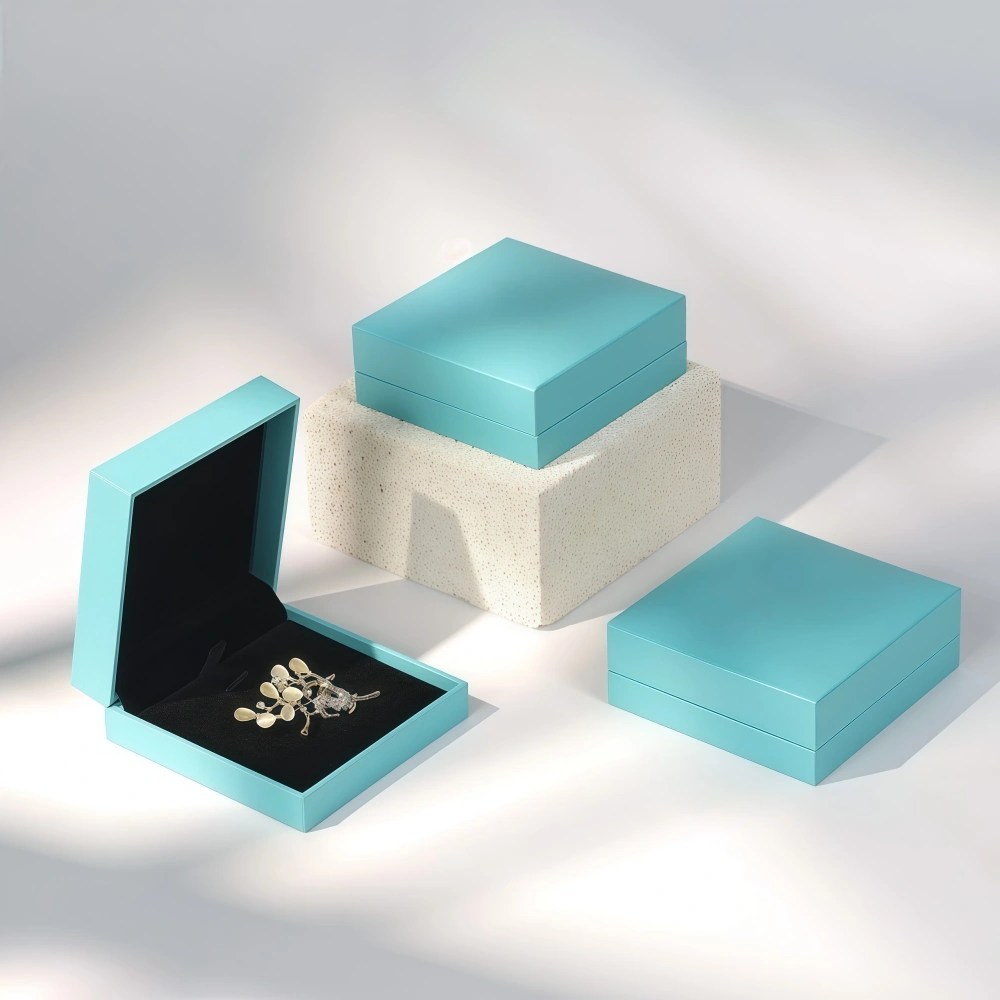 Individuell bedruckte, hochwertige, elegante Halskettenbox aus Papier