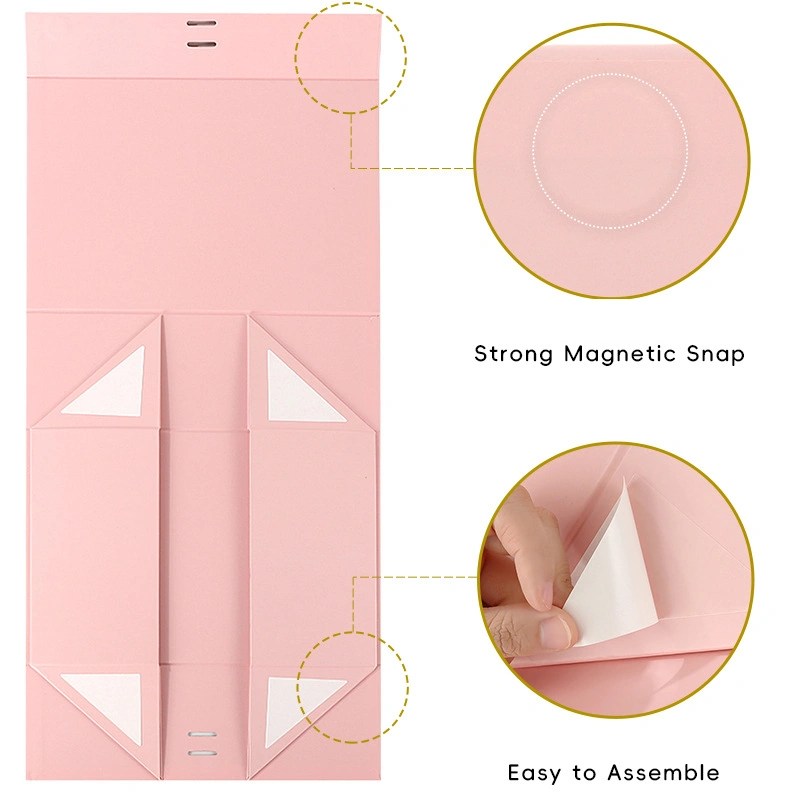 Custom Multi-Color Paper Foldable Gift Box with Gift Handbag