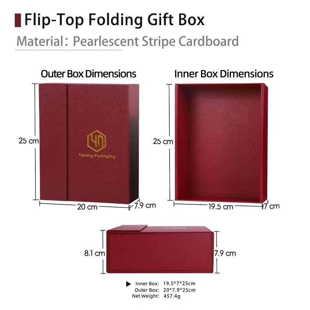 Custom LOGO Flip-Top Foldable Gift Box