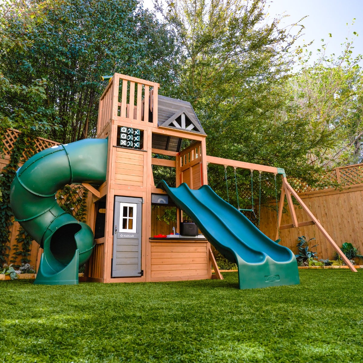 Kidkraft Summit View Wood Swing Set Yardsitry