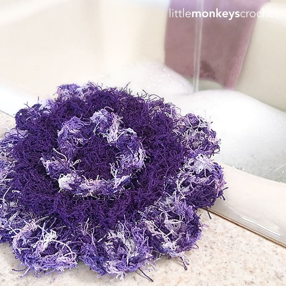 Wildflower Dish Scrubby (Ad-Free PDF)