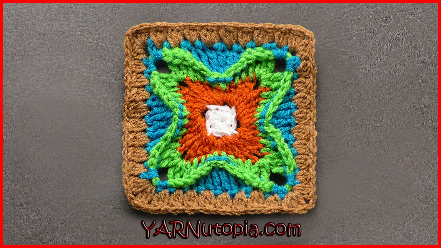 Crochet Tutorial: Dynamic Window Granny Square