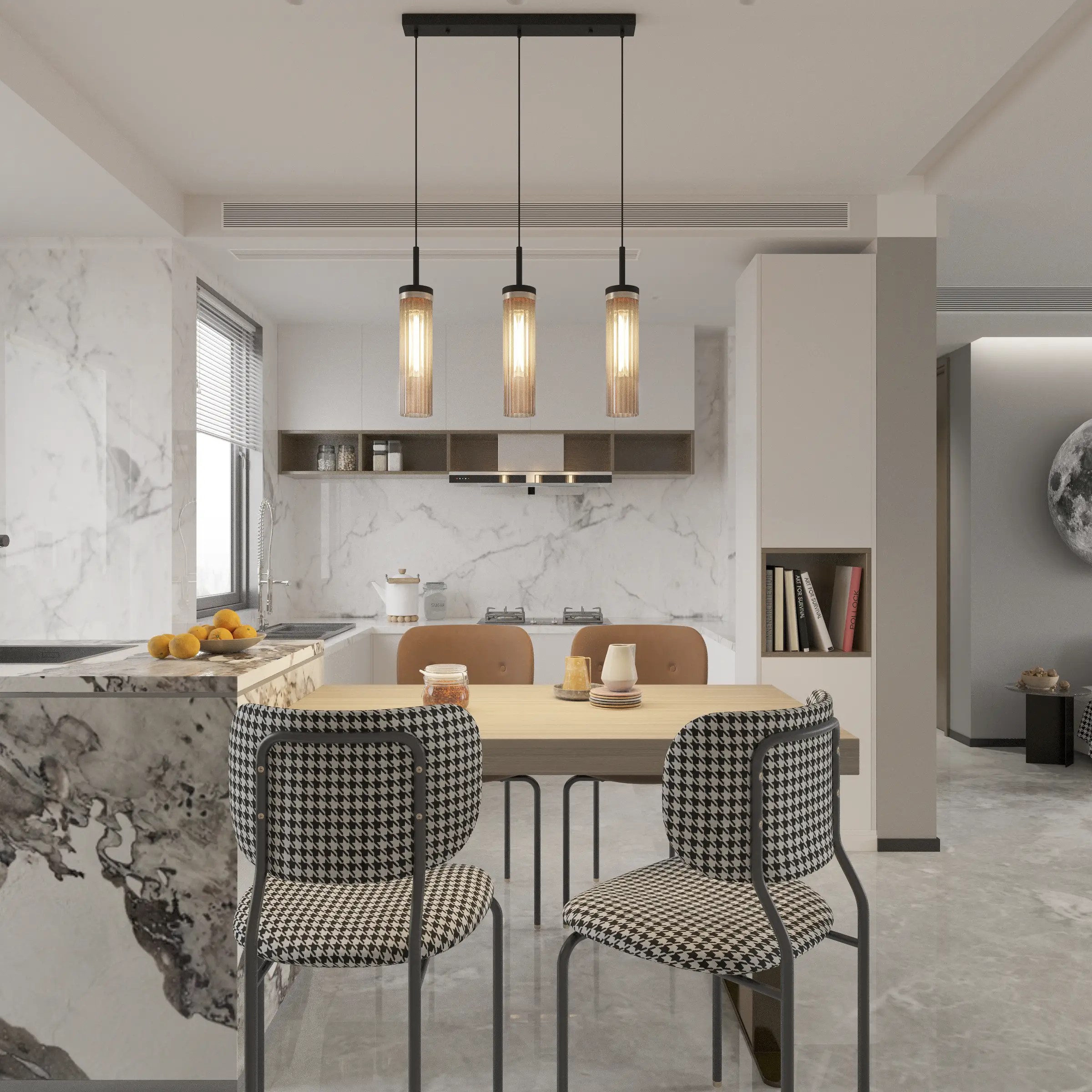 Lampa Wisząca Malika 3xE27 czarny PL0140-3