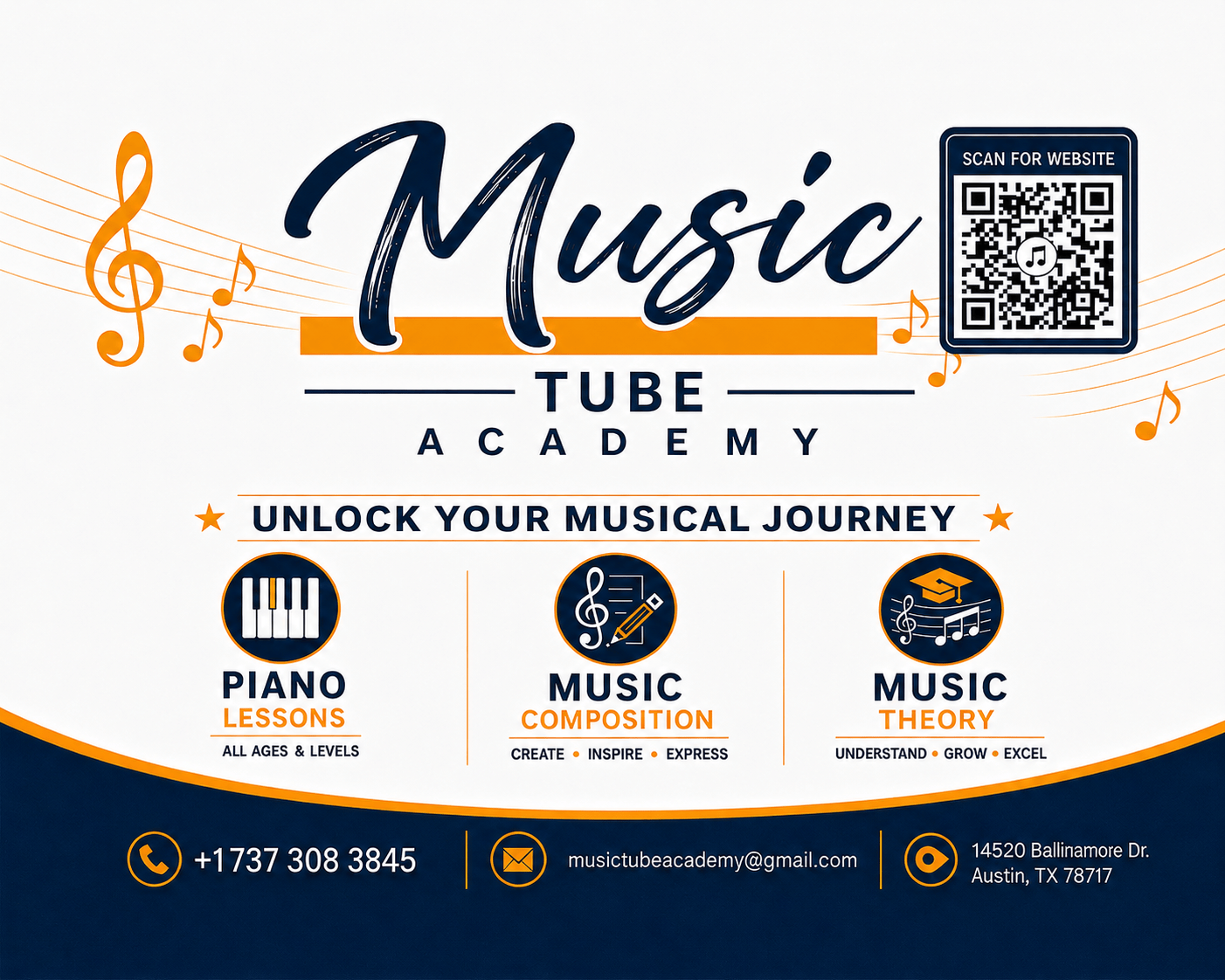 Music Tube Academy in Avery Ranch offering piano, music composition, and music theory lessons